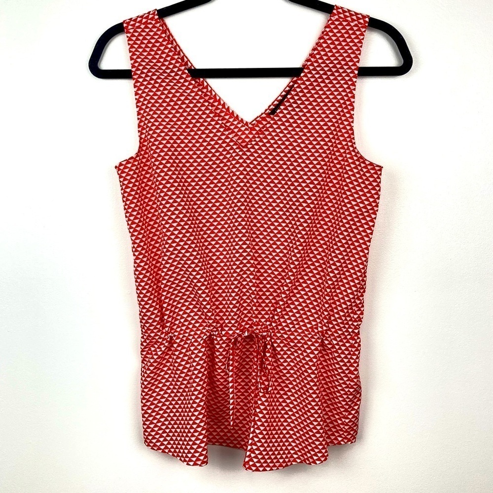 BANANA REPUBLIC Sleeveless Red & White Top - Size XS